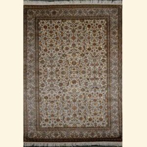 All over Floral Design Kashmiri Silk Carpet