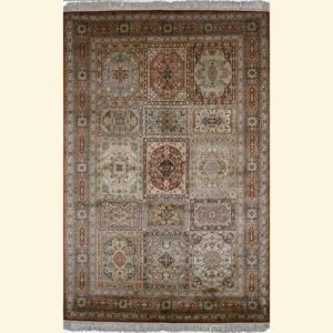 Modern Hamadan Kashmiri Silk Carpet
