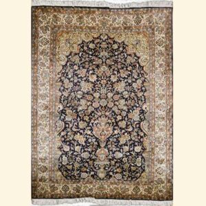 Tree of life Design Kashmiri Silk Handmade Handknotted Carpet
