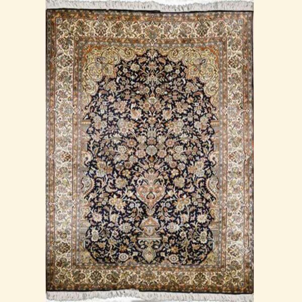 Tree of life Design Kashmiri Silk Handmade Handknotted Carpet