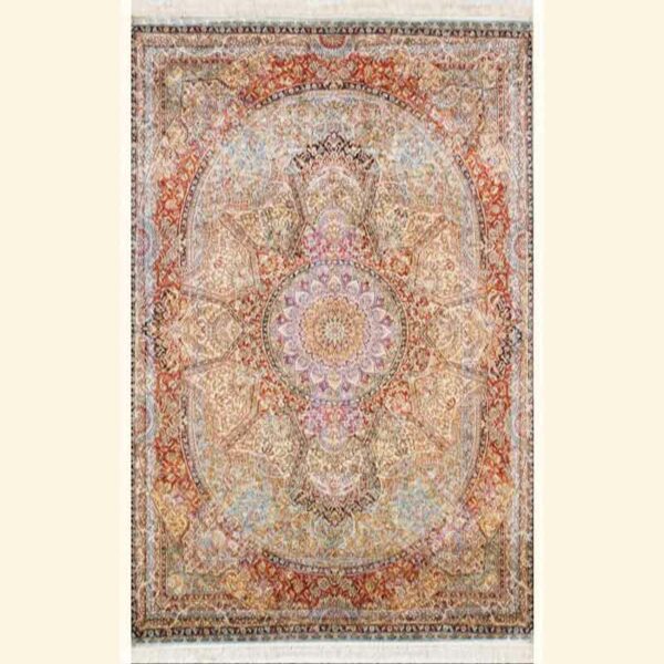 Star of Kashmir Silk Carpet