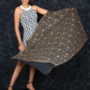 Pure Pashmina Semi Jamawar Sozni and Embroidery Work Shawl