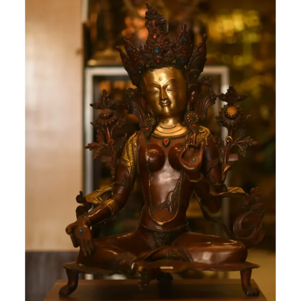 Buddhist Tara Bodhisattva Deity Sitting pose (Nepali Goddess Tara) 24 inch